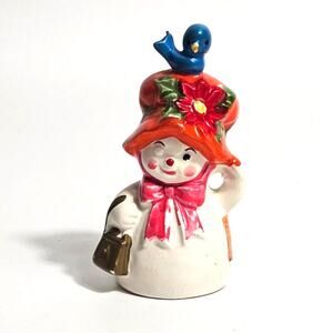 Napco (Napcoware) ceramic Snow Lady Bell 1960s